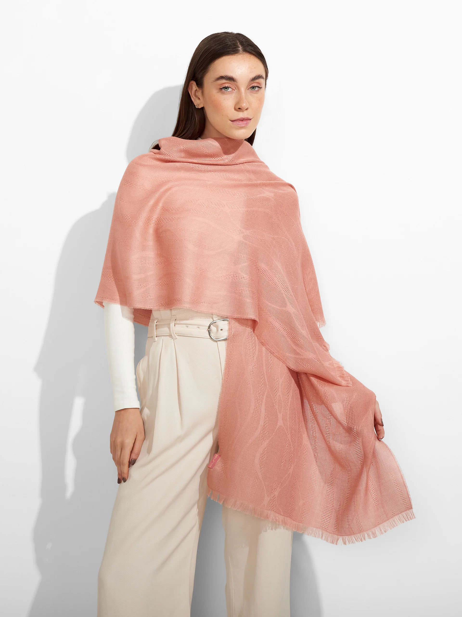 Zuniga Shawl Baby Alpaca Color Pink