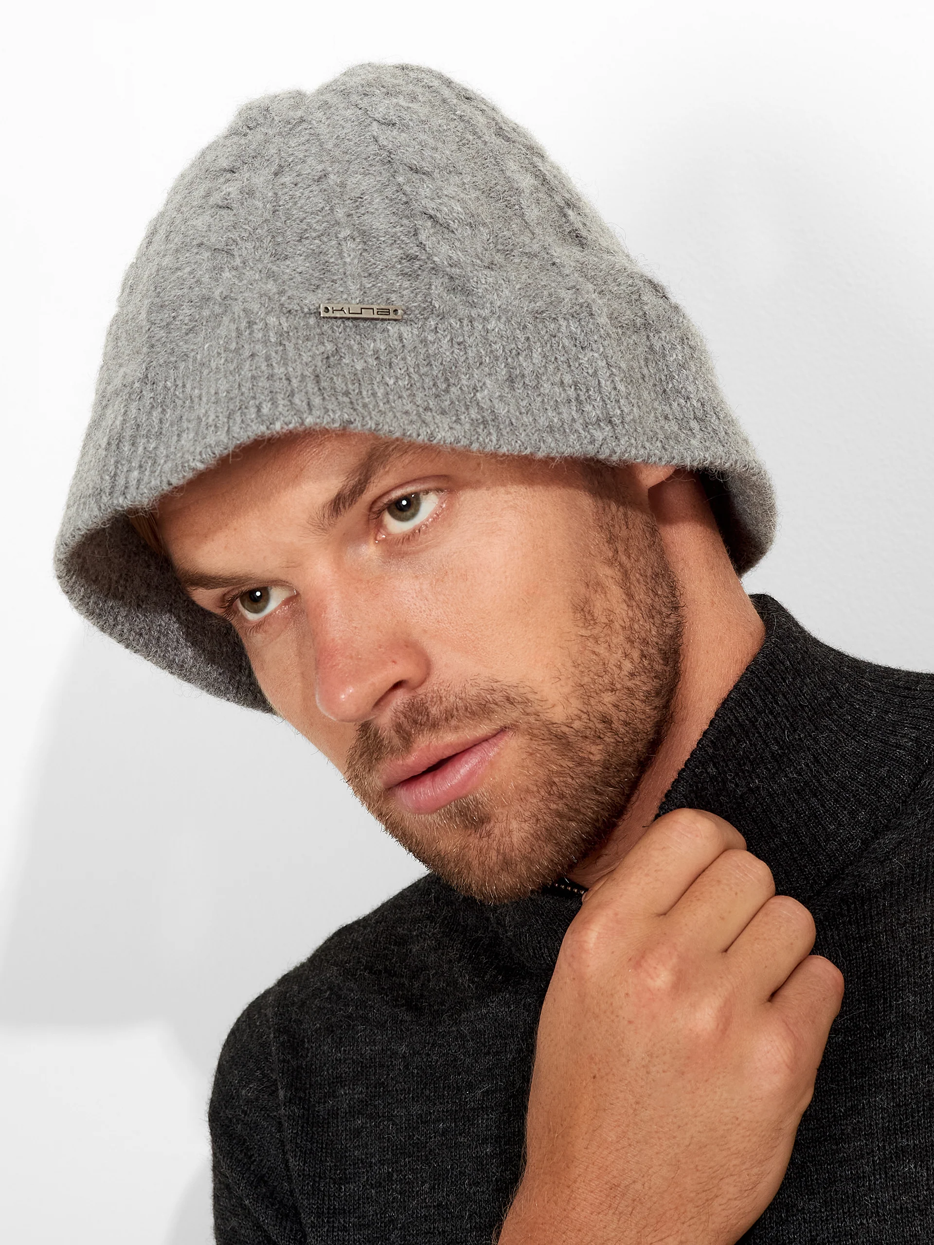 Zuzette Hat Baby Alpaca Color Grey - Image 5